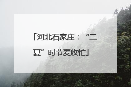 河北石家庄：“三夏”时节麦收忙