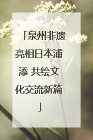 泉州非遗亮相日本浦添 共绘文化交流新篇