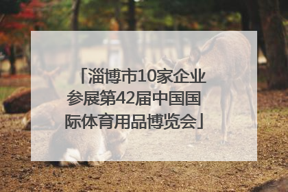 淄博市10家企业参展第42届中国国际体育用品博览会