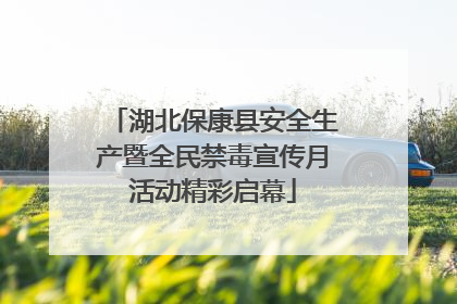 湖北保康县安全生产暨全民禁毒宣传月活动精彩启幕