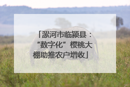 漯河市临颍县：“数字化”樱桃大棚助推农户增收