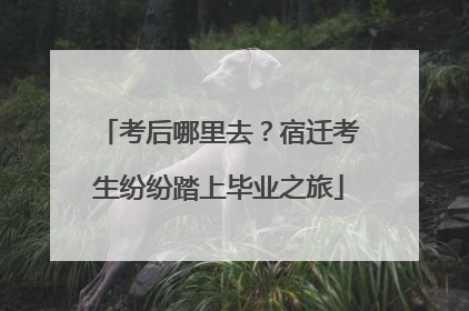 考后哪里去？宿迁考生纷纷踏上毕业之旅