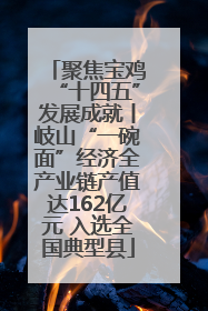 聚焦宝鸡“十四五”发展成就丨岐山“一碗面”经济全产业链产值达162亿元 入选全国典型县
