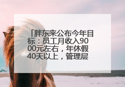 胖东来公布今年目标：员工月收入9000元左右，年休假40天以上，管理层人均分配70万元