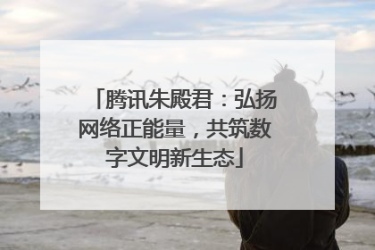腾讯朱殿君：弘扬网络正能量，共筑数字文明新生态