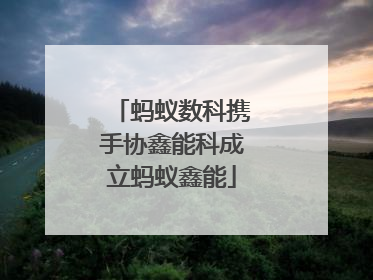 蚂蚁数科携手协鑫能科成立蚂蚁鑫能