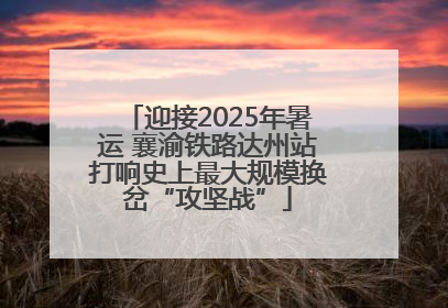 迎接2025年暑运 襄渝铁路达州站打响史上最大规模换岔“攻坚战”
