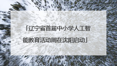 辽宁省首届中小学人工智能教育活动周在沈阳启动