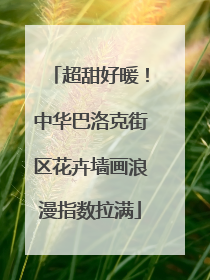 超甜好暖！中华巴洛克街区花卉墙画浪漫指数拉满