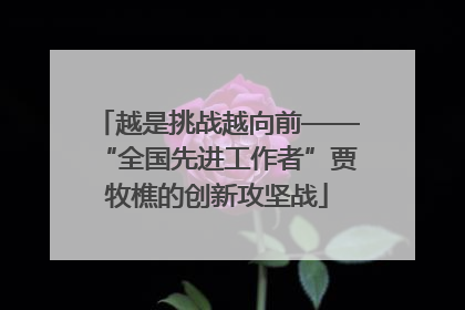 越是挑战越向前——“全国先进工作者”贾牧樵的创新攻坚战