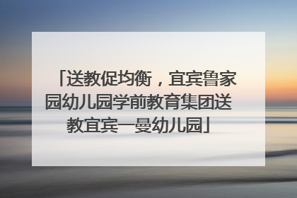 送教促均衡，宜宾鲁家园幼儿园学前教育集团送教宜宾一曼幼儿园
