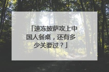 速冻披萨攻上中国人餐桌，还有多少关要过？