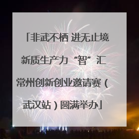 非武不栖 进无止境 新质生产力“智”汇常州创新创业邀请赛（武汉站）圆满举办