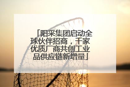 阳采集团启动全球伙伴招商，千家优质厂商共创工业品供应链新增量