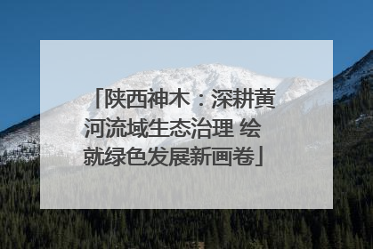 陕西神木：深耕黄河流域生态治理 绘就绿色发展新画卷