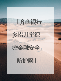 齐商银行多措并举织密金融安全防护网