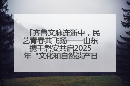 齐鲁文脉连浙中，民艺青春共飞扬——山东携手磐安共启2025年“文化和自然遗产日”系列活动