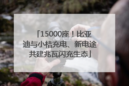 15000座！比亚迪与小桔充电、新电途共建兆瓦闪充生态
