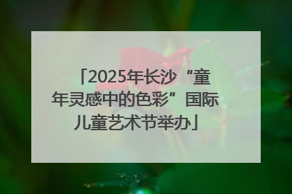 2025年长沙“童年灵感中的色彩”国际儿童艺术节举办