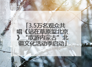 3.5万名观众共唱《站在草原望北京》“歌游内蒙古”北疆文化活动季启动