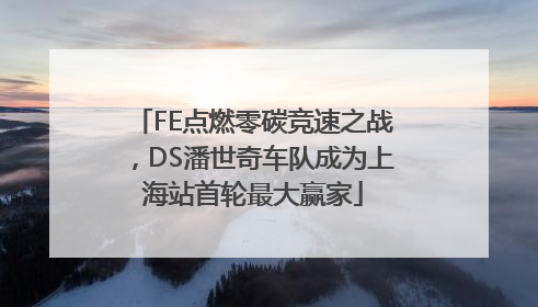 FE点燃零碳竞速之战，DS潘世奇车队成为上海站首轮最大赢家