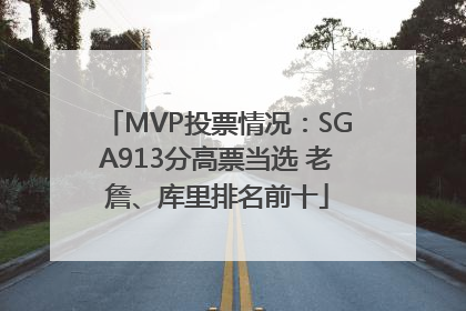 MVP投票情况：SGA913分高票当选 老詹、库里排名前十